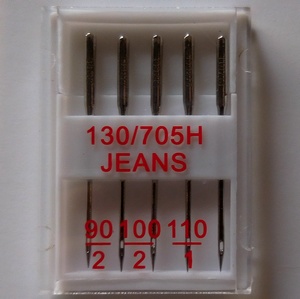 Sewingmachine needles  Jeans 90/110, 5 pcs in box